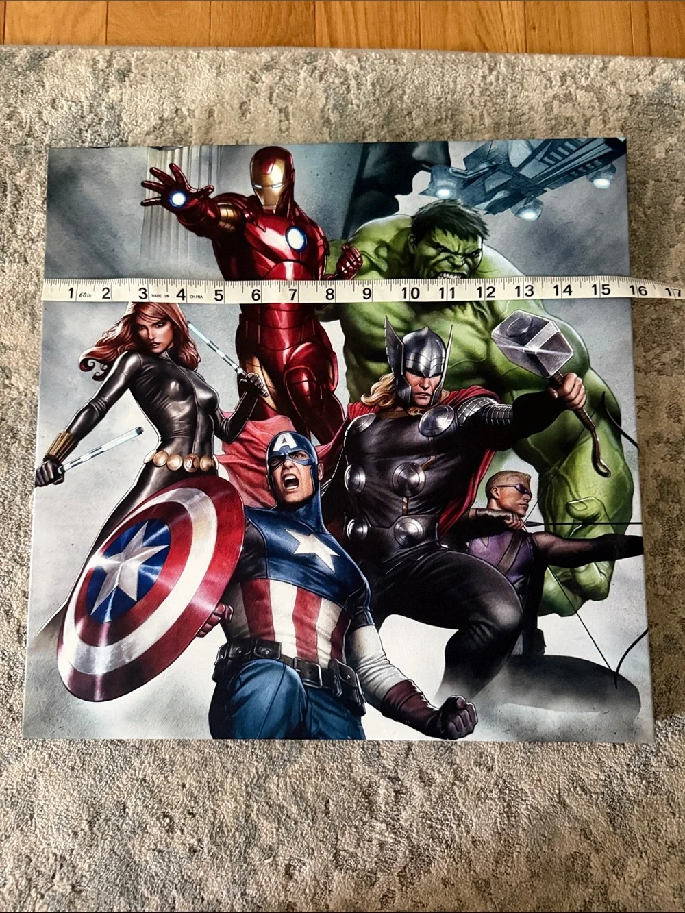 Marvel Avengers Group Canvas Art - Red, Green, Blue, Black